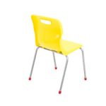 Titan 4 Leg Clsm Chair Yellow