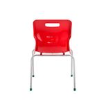 Titan 4 Leg Clsm Chair Red