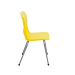 Titan 4 Leg Clsm Chair Yellow