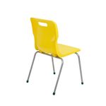 Titan 4 Leg Clsm Chair Yellow