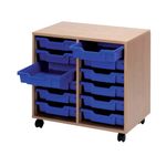 Jemini Mob Storage Unit 12 Beech