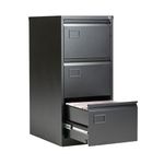 Jemini 3 Drw Filing Cab Black