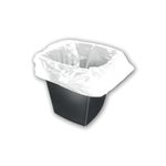 2Work Sq Bin Liners 30L Wht Pk1000