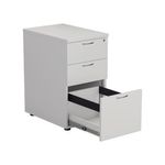 Jemini 3 Drw Desk High Ped White