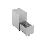 Jemini 3 Drw Mobile Pedestal Silver