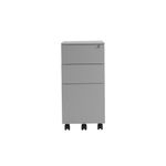 Jemini 3 Drw Mobile Pedestal Silver