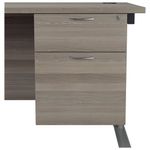 Jemini 2 Drw Fxd Ped Grey Oak