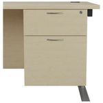Jemini 2 Drw Fixed Pedestal Maple