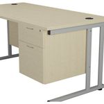 Jemini 2 Drw Fixed Pedestal Maple