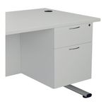 Jemini 2 Drw Fixed Pedestal White