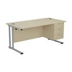 Jemini 3 Drw Fixed Ped Maple