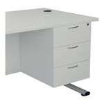 Jemini 3 Drw Fixed Ped White