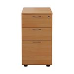 Jemini 3Drw Desk High Pedestal Beech