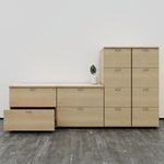 First 2 Drawer Filing Cabinet Beech