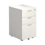 First 3 Drw Under Desk White