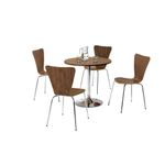 Jemini Picasso Wooden Chair Walnut