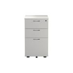 Jemini 3 Drw Under Desk White