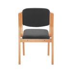 Jemini Wood Frame Side Chair Char