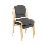 Jemini Wood Frame Side Chair Char