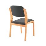 Jemini Wood Frame Side Chair Char