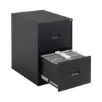 Talos 2 Drw Filing Cab Black