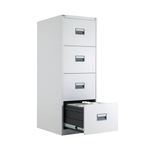 Talos 4 Drw Filing Cab White