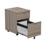 Jemini 2 Drw Mob Ped Grey Oak