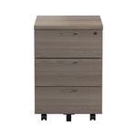 Jemini 3 Drw Mob Ped Grey Oak