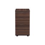 Jemini 3 Drw Desk High Walnut