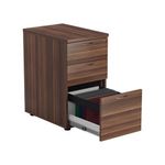 Jemini 3 Drw Desk High Walnut