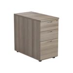 Jemini 3 Drw Desk High Grey Oak