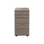 Jemini 3 Drw Desk High Grey Oak