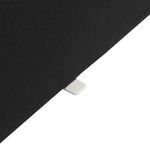 Jemini Straight Mtd Desk Screen Blk