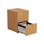 Jemini 2 Drawer Filing Cabinet Beech