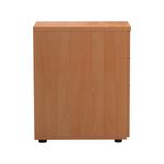 Jemini 3Drw Desk High Pedestal Beech