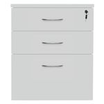 Serrion Eco 18 Dsk High 600 Ped Wht