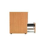 Jemini 3 Drw Desk High Pedestal Noak