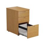 Jemini 3 Drw Desk High Pedestal Noak