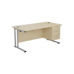 Jemini 3 Drw Fixed Ped Maple