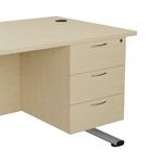 Jemini 3 Drw Fixed Ped Maple