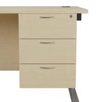 Jemini 3 Drw Fixed Ped Maple