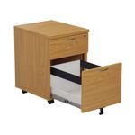 Jemini 2Drw Mobile Pedestal Nova Oak