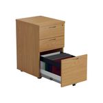 3Drw Under Desk Pedestal Nova Oak