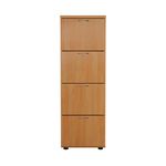 First 4 Drawer Filing Cabinet Beech