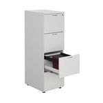 First 4 Drw Filing Cab White
