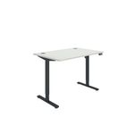 Sm Sit/Stand Desk 1200X800 Wht/Blk