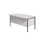 Serrion Rect Double Ped 4 White