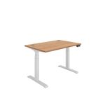 Dm Sit/Stand Desk 1200X800 Beech/Wht