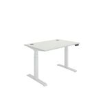 Dm Sit/Stand Desk 1200X800 Wht/Wht