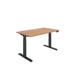 Dm Sit/Stand Desk 1400X800 Beech/Blk